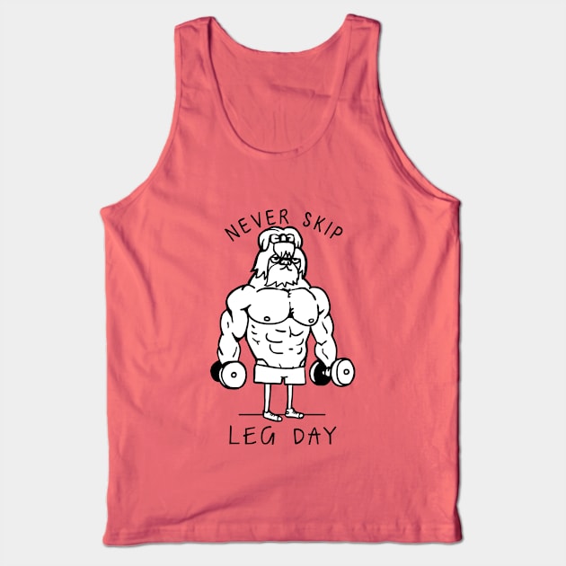 Never Skip Leg Day Shih Tzu Tank Top by huebucket